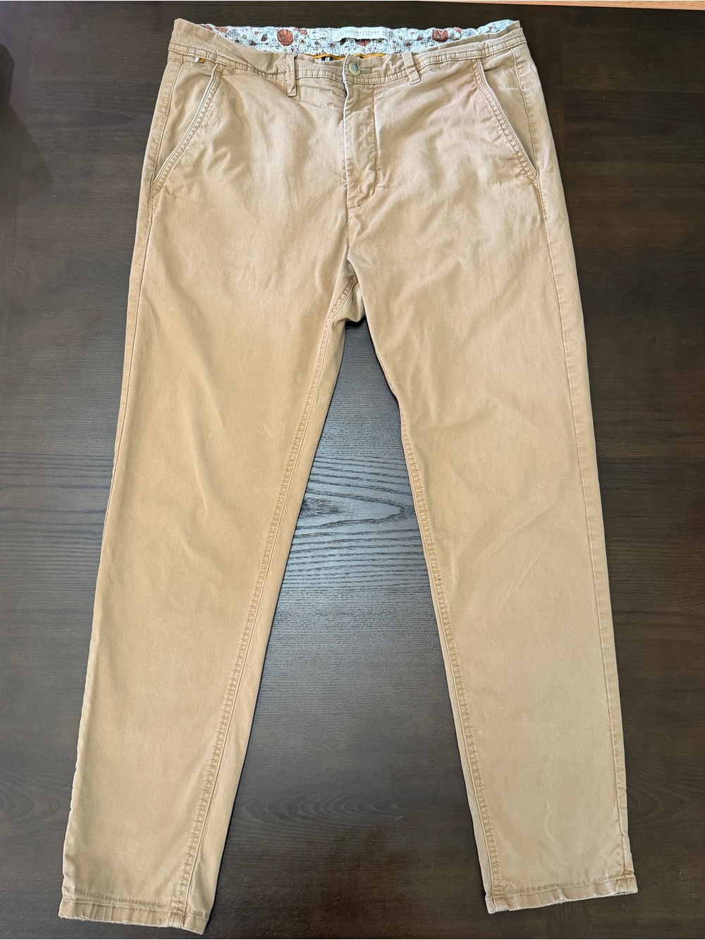 Denim & Flower Men's Khaki Chino Pants - Light Tan